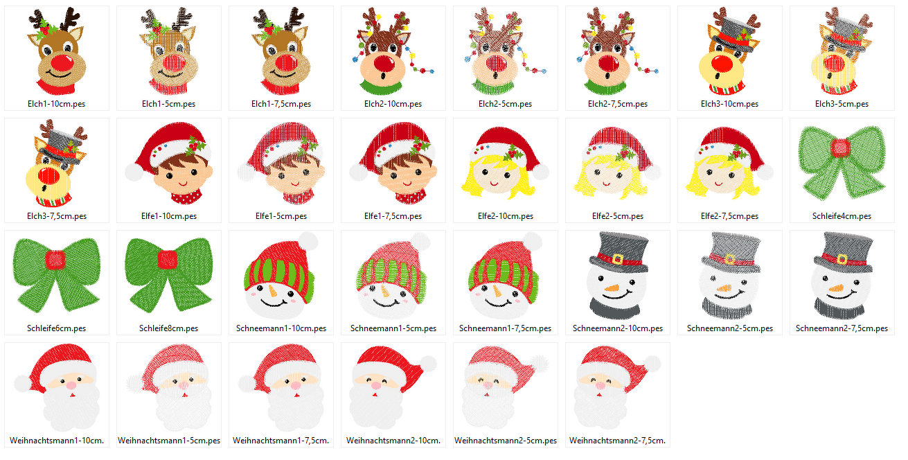 Weihnachten Stickdatei - Bild 2