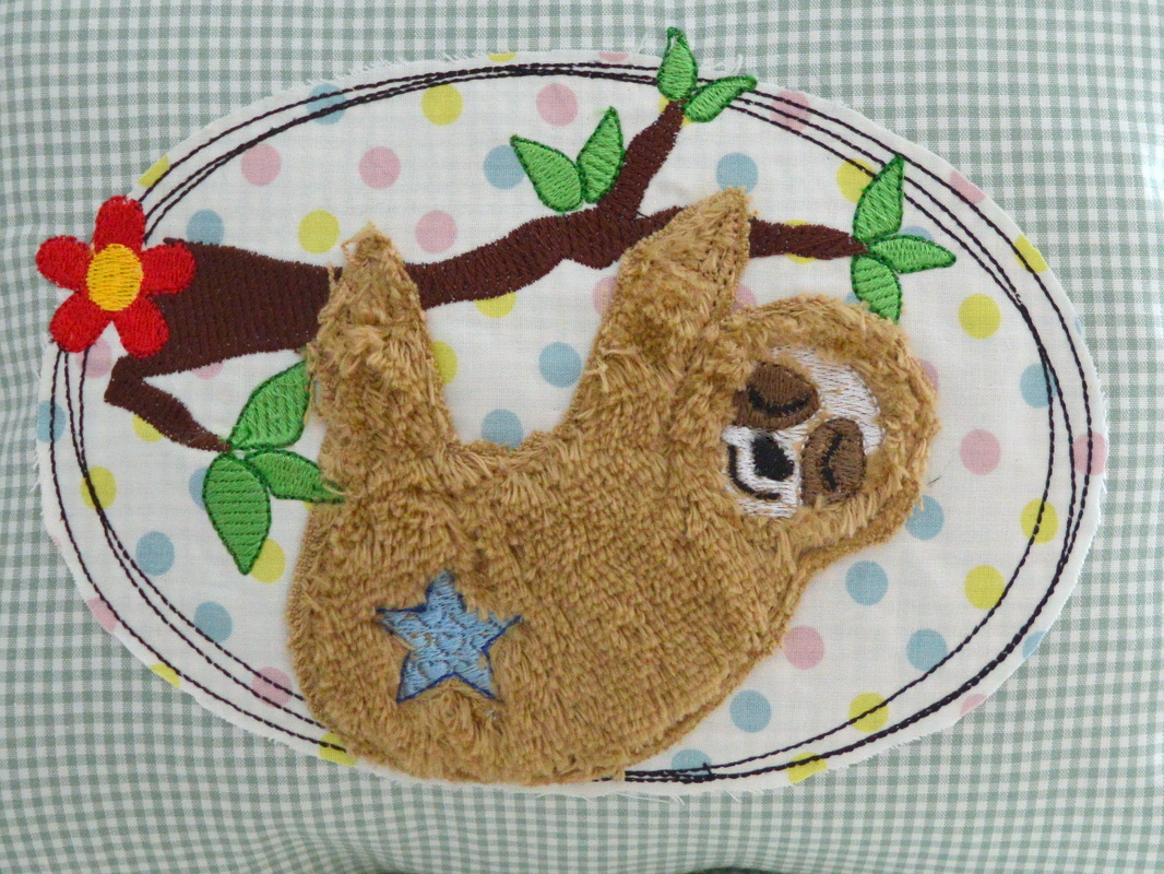 Stickdatei Faultier Doodle 3erlei 13x18cm