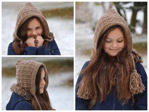 - SUE - Pixiemütze häkeln, Pixie Mütze, Elfenmütze, Kapuze, alle Größen und mit jeden Material anzupassen, Größentabelle