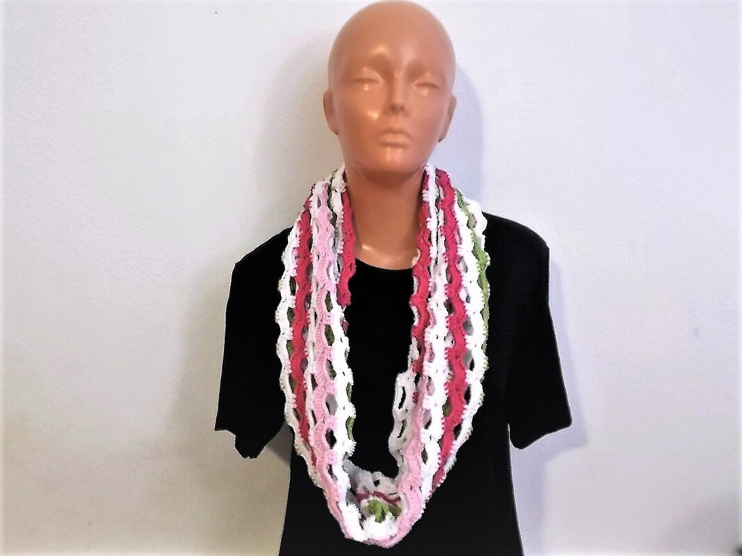 Loop mit Muschelmuster häkeln