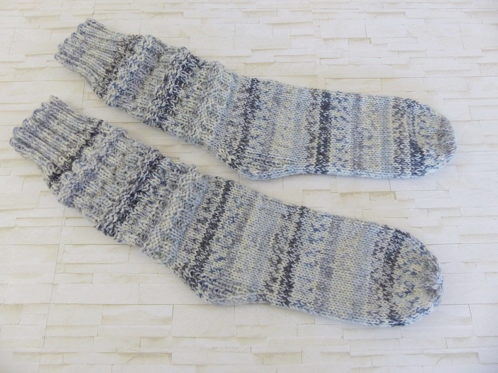 "OneWaySoks°2" dicke gestrickte Socken / Schoppersocken - Bild 3