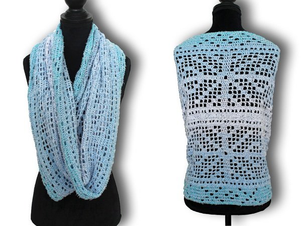 Crochet Pattern: Infinity Scarf "Cozy Snowflake"