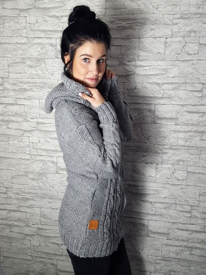 132 Strickanleitung Strickjacke Katja S/M L/XL