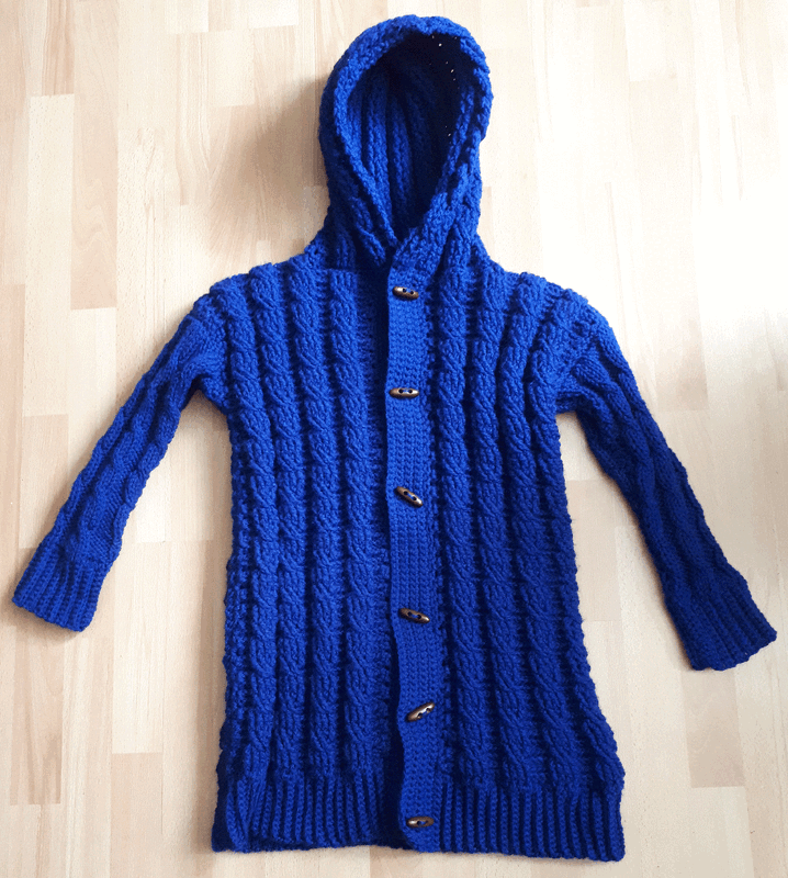 Damenjacke (gehäkelt und gestrickt)