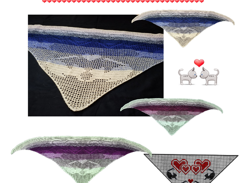 Motivtuch Katzenliebe