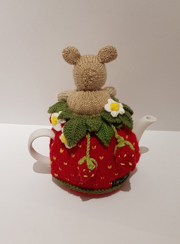 Strawberry Dormouse Tea Cosy - Image 2