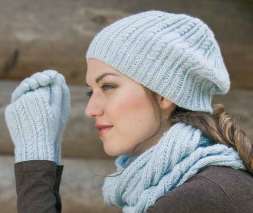 Handschuhset mit Mütze und Loop Stricken