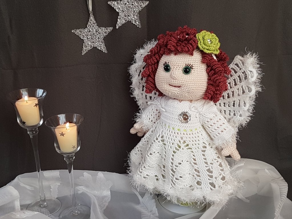 Puppe Engelchen Luise, Häkelanleitung