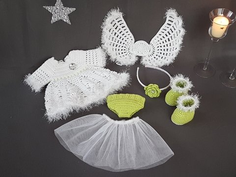 Häkelanleitung Puppenkleidung Engelchen Luise