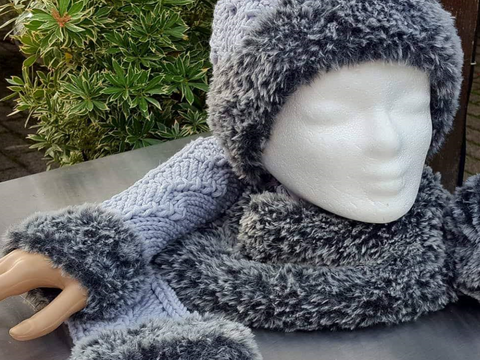 Winterset Taiga (Mütze, Kragen und Stulpen)