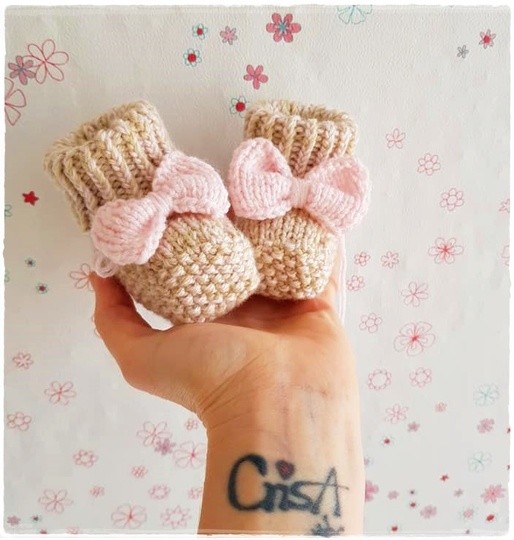 Strickanleitung Babyboots "Cuteness" in allen Größen strickbar!