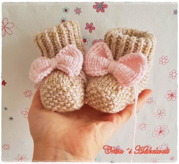 Strickanleitung Babyboots "Cuteness" in allen Größen strickbar!