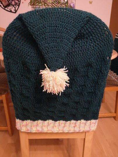 Stuhlhusse (2 verschiedene Muster) Größe anpassbar, Häkelanleitung