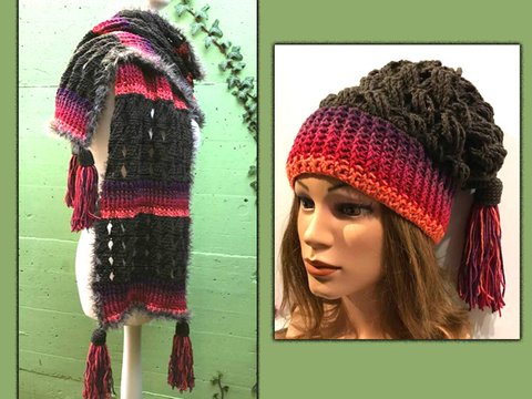 SparSet -STOLA & BEANIE "PUKKA"