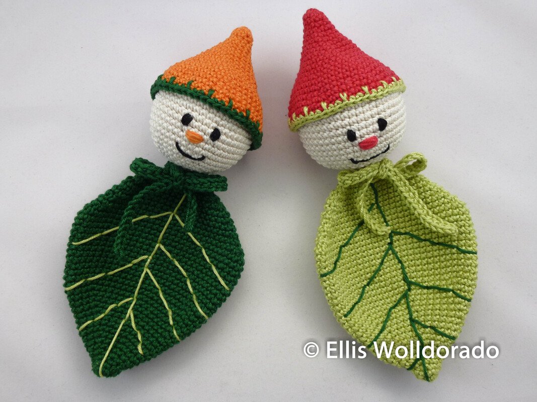 Blattwichtel, Süsse Deko-Blätter, Amigurumi, Häkelanleitung