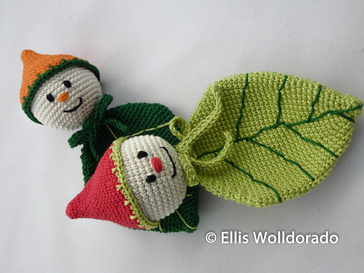 Blattwichtel, Süsse Deko-Blätter, Amigurumi, Häkelanleitung