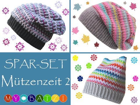 Sparset Mützenzeit 2 - 3 x Mütze und Beanie häkeln