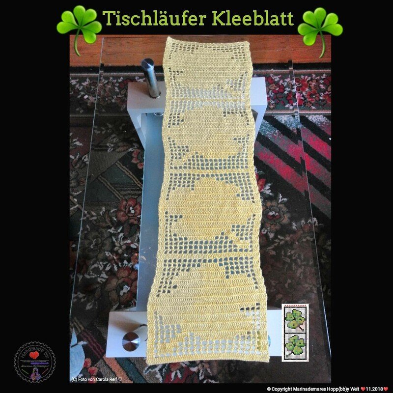 Tischläufer Kleeblatt