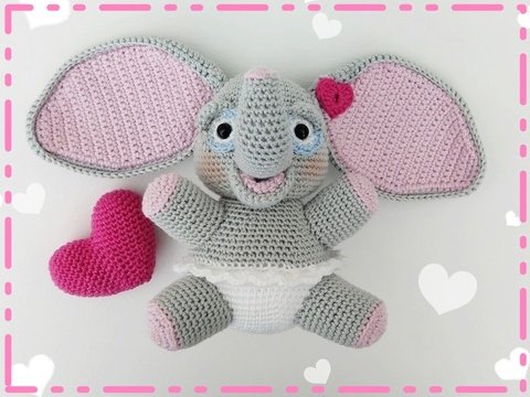 Häkelanleitung Elefant "Rosi und Ludwig"