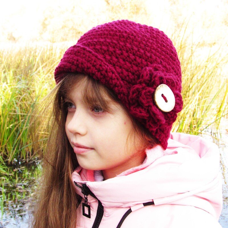 Hat crocheting pattern, size for toddler, child, adult. - Image 2