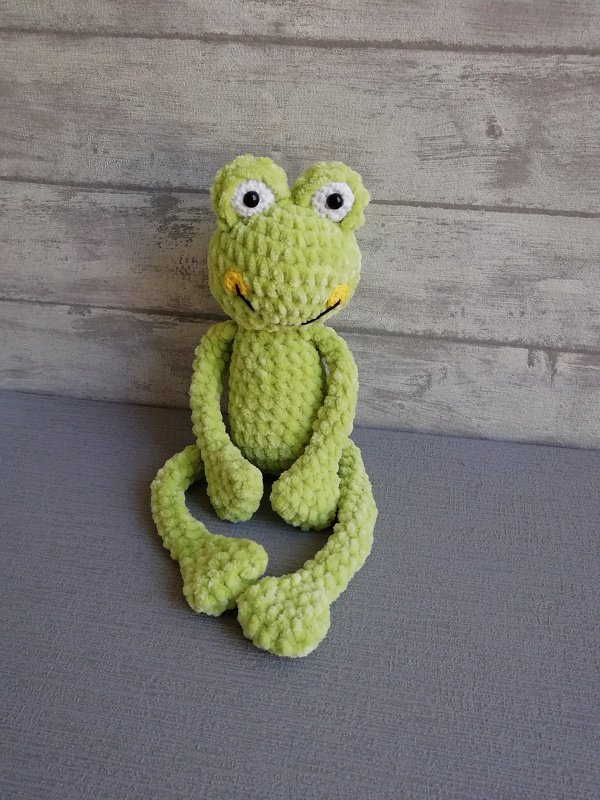 Häkelanleitung Kuscheltier Frosch aus Kuschelwolle - Bild 8