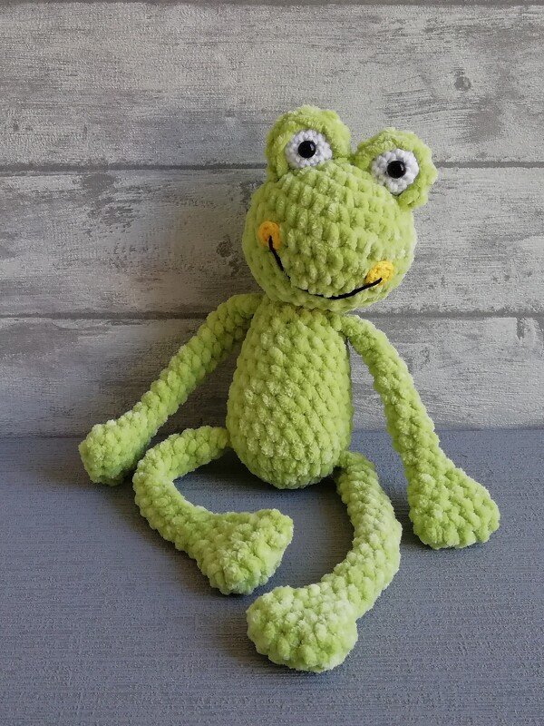 Häkelanleitung Kuscheltier Frosch aus Kuschelwolle - Bild 9