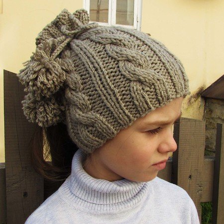 Hat / Scarf knitting pattern, size for toddler, child, adult