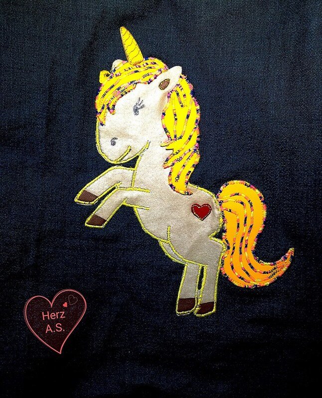 Plotterdatei/Appli Einhorn mit Regenbogen - Bild 4