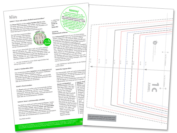Kuschelkleid • Mädchen Gr. 74 -122 • E-Book und Nähanleitung