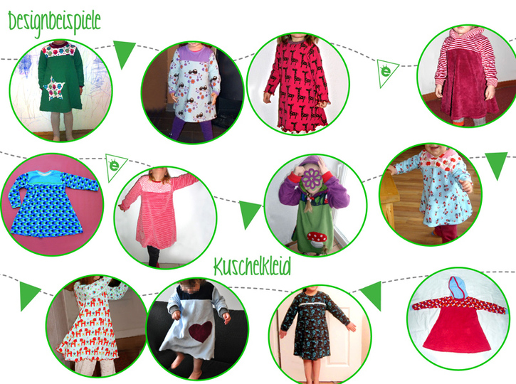 Kuschelkleid • Mädchen Gr. 74 -122 • E-Book und Nähanleitung
