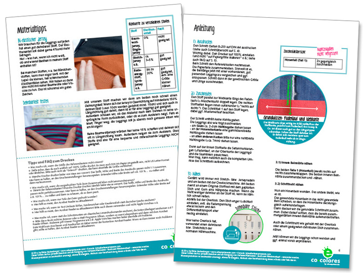 Schwangerschaftsleggings • Gr. 34 - 50 •