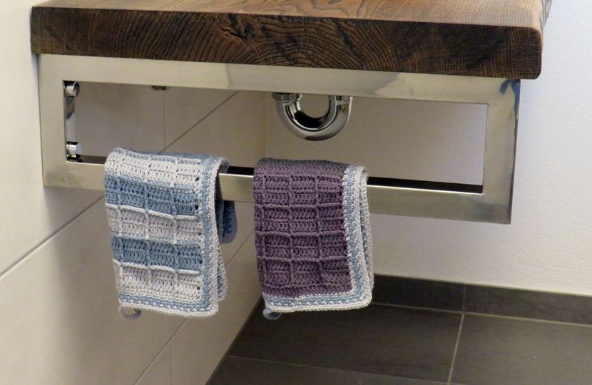 Gästehandtücher im Vintage- Look