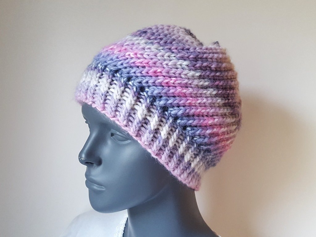 Strickanleitung Beanie, Kopfumfang 52 - 56 cm