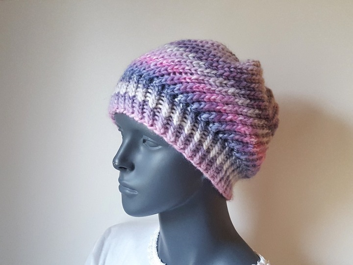 Strickanleitung Beanie, Kopfumfang 52 - 56 cm