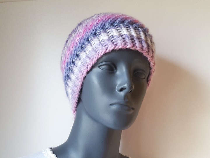 Strickanleitung Beanie, Kopfumfang 52 - 56 cm