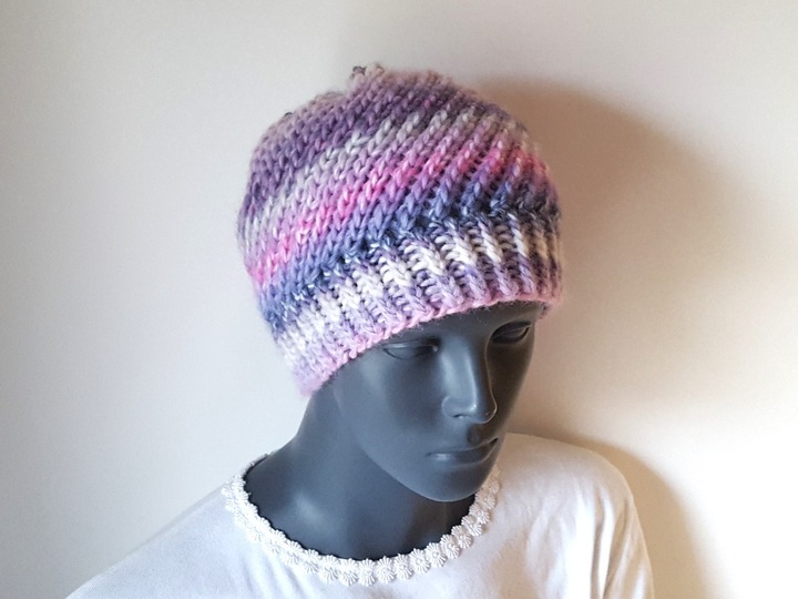 Strickanleitung Beanie, Kopfumfang 52 - 56 cm