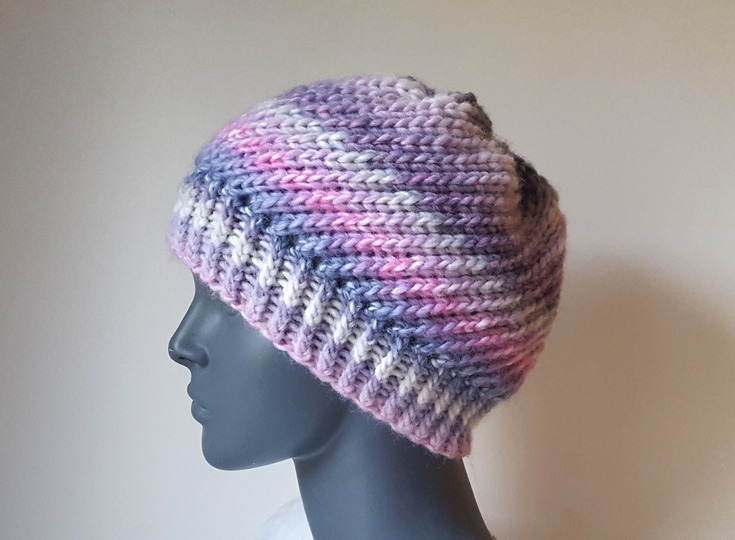 Strickanleitung Beanie, Kopfumfang 52 - 56 cm