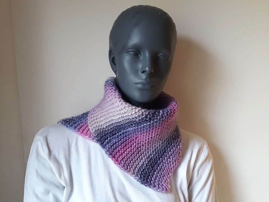 Strickanleitung Loop, Schalkragen, Kragenschal für Anfänger