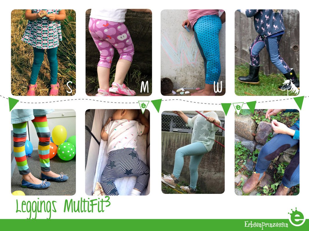 Multifit Leggings • Kinderleggings in 3 Weiten • Gr. 68-152 • Schnittmuster und Nähanleitung - Bild 3