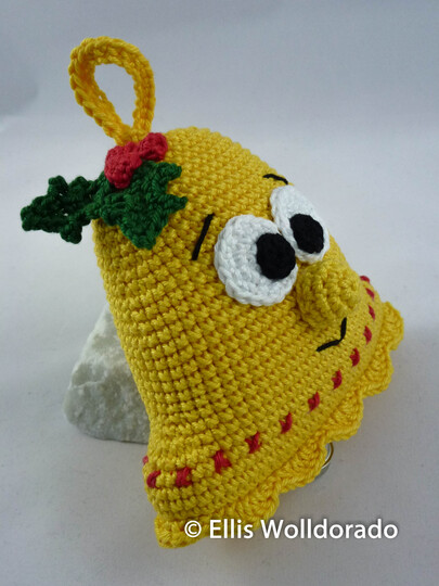 Weihnachtsglöckchen Annabell, Amigurumi, Häkelanleitung