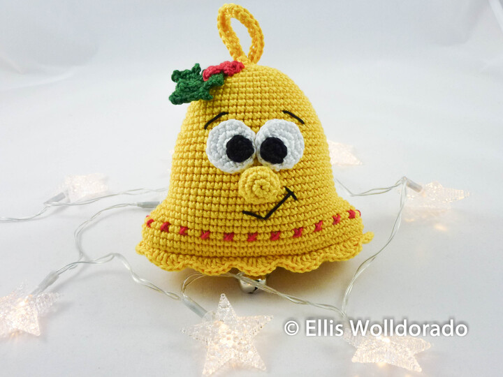 Weihnachtsglöckchen Annabell, Amigurumi, Häkelanleitung