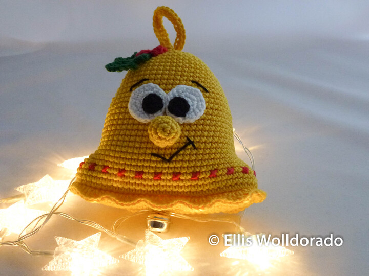 Weihnachtsglöckchen Annabell, Amigurumi, Häkelanleitung