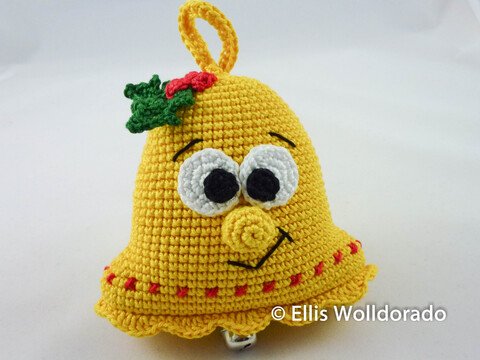 Weihnachtsglöckchen Annabell, Amigurumi, Häkelanleitung