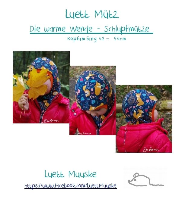 E-Book Luett Mütz Schlupfmütze KU 42-54cm