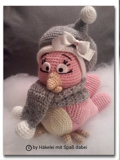 Häkelanleitung Amigurumi / Paula und Paulchen, die Wintervögel