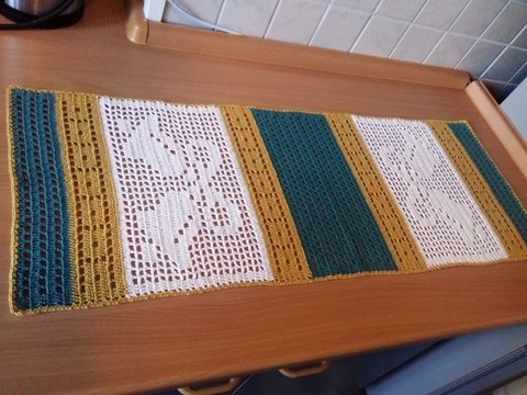 Häkelanleitung für Tischläufer # GLÖCKCHEN #