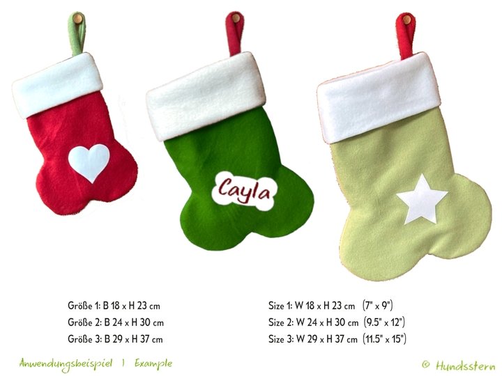 NICK V2 Christmas Stocking, 3 sizes, sewing pattern