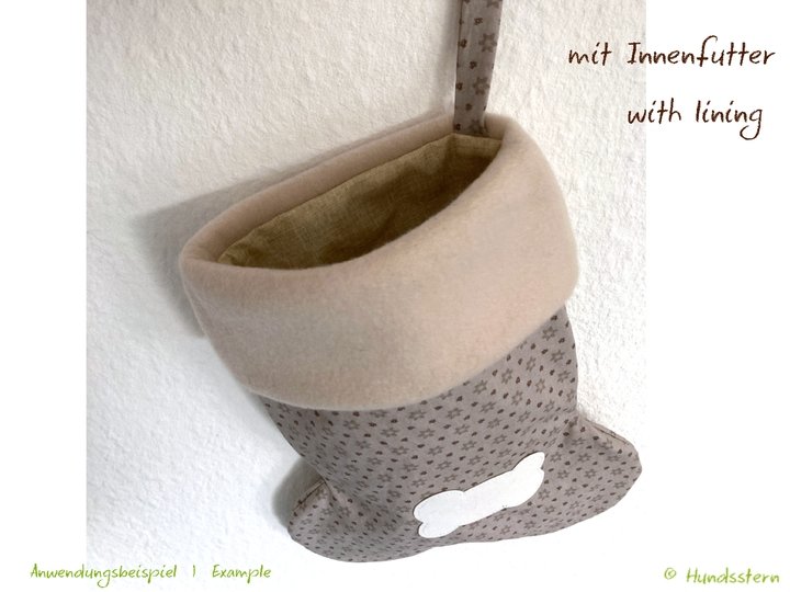 NICK V2 Christmas Stocking, 3 sizes, sewing pattern