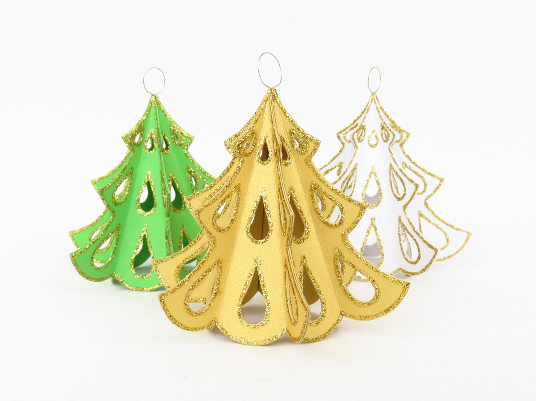 Tannenbaumanhänger – Tannenbäumchen – Bastelanleitung und Vorlagen