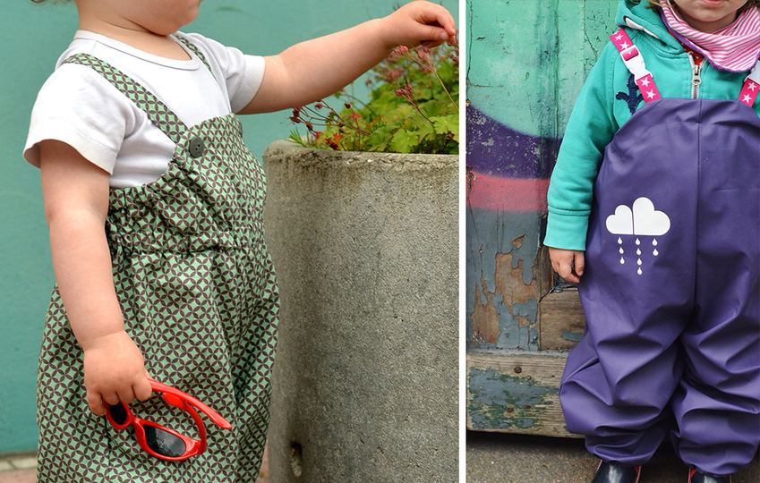 Matsch- und Mehr-Hose • Gr. 56 - 122 • für Babys und Kinder • E-Book und Schnittmuster / Nähanleitung